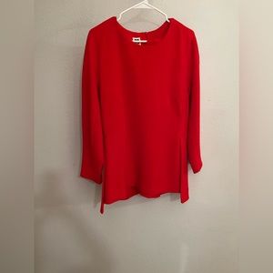 Anne Klein, Size L, burnt orange peplum top